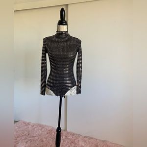 Black sparkly Bodysuit